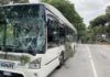 Paura a Marina di Ravenna: Pino cade sull’autobus | FOTO