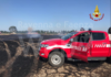 Ancora a fuoco le coltivazioni: interventi in tutta la provincia