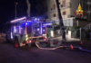 Incendio nella notte in un albergo