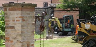 Bagnacavallo: Giardino dei semplici, in corso i lavori di rifacimento del camminamento e del fossato