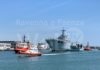 La Nave “SAN MARCO” della Marina Militare ormeggia in porto a Ravenna