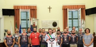 I Campioni d’Italia Roosters Romagna, del Football a 9 ricevuti a Palazzo Manfredi