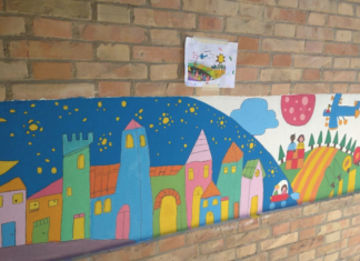 Un murales alla scuola dell’infanzia e doposcuola mons. Morelli della Fondazione “Falletti Morelli Baronio”