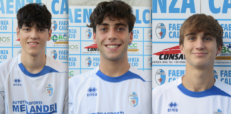 Tre giovani 2003 confermati dal Faenza calcio: Costa, Betti e Bagnolini