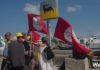 Le immagini della manifestazione contro il rigassificatore