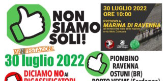 Ravenna in comune: “No Regas” a Marina di Ravenna il 30 luglio ore 10