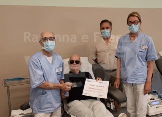 Avis comunale di Ravenna. va in “pensione” recordman di donazioni di sangue