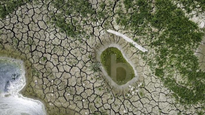 Emergenza siccità: fiume Po in secca tra Parma e Reggio