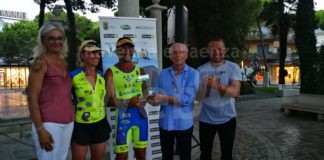 Dopo 170 km a nuoto e 240 di corsa, Andrea ‘Pelo’ Di Giorgio è arrivato a Cervia