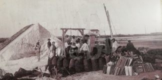 Al museo del sale di Cervia immagini storiche di saline Italiane