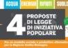 Oltre 7000 firme, un successo per le 4 leggi d’iniziativa popolare