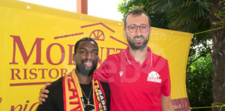 Basket: OraSi, la presentazione di Kendall Anthony al Ristorante Molinetto