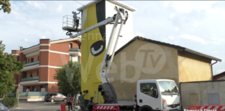 A Castel Bolognese inaugura il murales di Drigo dei Negrita