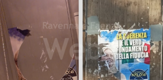 Capucci (FdI, Lugo): Danneggiati i manifesti di FRATELLI D’ITALIA a Massa Lombarda ed a S.Agata