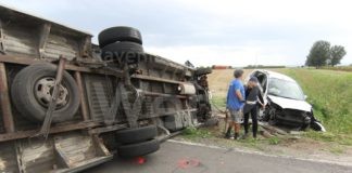 Massa Lombarda: Auto contro un furgone, feriti mamma con i tre figli e gli occupanti del furgone