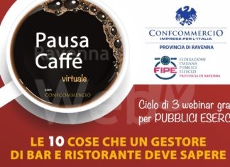 ‘Pausa caffè virtuale’: giovedì l’ultimo appuntamento con l’iniziativa gratuita per i pubblici esercizi