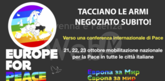 Overall a Faenza in piazza della Libertà: Tacciano le armi, negoziato subito! Verso una Conferenza internazionale di pace