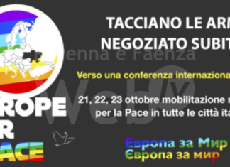 Overall a Faenza in piazza della Libertà: Tacciano le armi, negoziato subito! Verso una Conferenza internazionale di pace