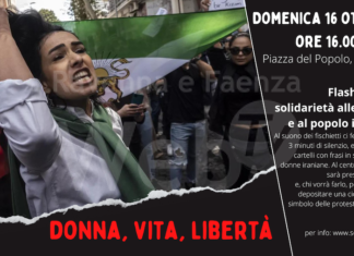 “Donna, vita, libertà”: L’Associazione SOS Donna promuove un flash mob in solidarietà alle donne e al popolo iraniano