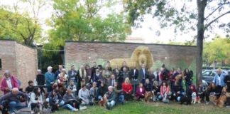 Inaugurato a Classe il murale in ricordo di Lola, la cockerina protagonista di opere benefiche