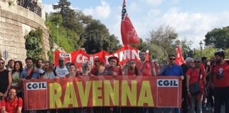 Grande partecipazione dal territorio di Ravenna alla manifestazione nazionale della Cgil a Roma
