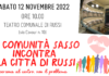 La Comunità Sasso incontra la Città di Russi: La persona al centro non il problema
