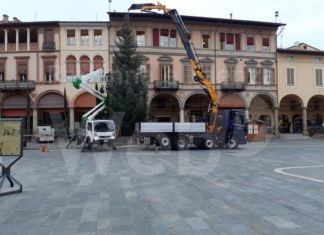 Arrivato l’albero di Natale in centro