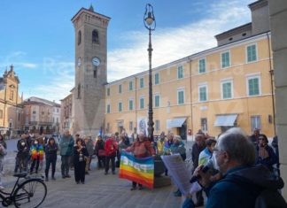 Oltre cento persone al “Presidio per la pace” a Bagnacavallo