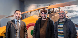 Girate al museo Baracca le riprese lughesi de “I cacciatori del cielo”