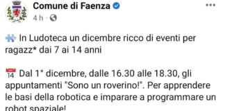 Vitali (PdF): Il Comune di Faenza chiarisca la propria posizione in merito agli asterischi gender su due locandine di eventi in Ludoteca