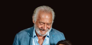 Giovanni Basso e Giorgio Colangeli al Cinema Sarti per presentare il film Mindemic