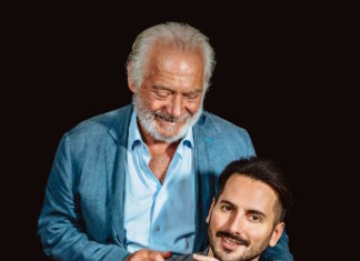 Giovanni Basso e Giorgio Colangeli al Cinema Sarti per presentare il film Mindemic