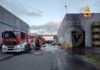 Incendio in un’azienda a Massa Lombarda. Intervengono i Vigili del Fuoco