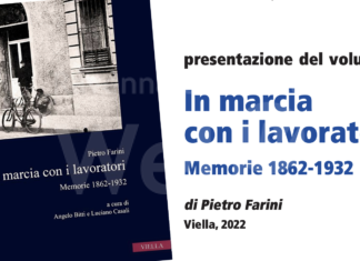 In marcia con i lavoratori. Memorie 1862-1932, a Ruassi la presentazione del libro di Pietro Farini
