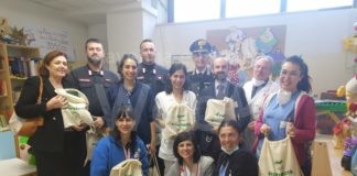 Gadget e doni in Pediatria dai Carabinieri del raggruppamento Biodiversità di Punta Marina