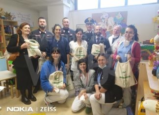 Gadget e doni in Pediatria dai Carabinieri del raggruppamento Biodiversità di Punta Marina