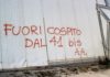 Scritte e manifesti per Cospito anche a Ravenna