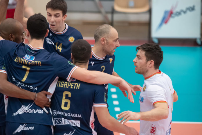 RAVENNA 18/02/2023. VOLLEY PALLAVOLO. Consar RCM Ravenna - Cave del Sole Lagonegro 3-0.