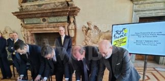Tour de France 2024: firmato all’Ambasciata francese il protocollo per la partenza in Italia