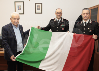 Lugo: Cerimonia per la donazione delle bandiere Nazionale ed Europea