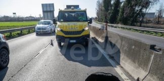 Voragine sulla Classicana e tamponamento a catena: Traffico in tilt