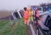 Incidente sulla provinciale Bagnara: Camion si ribalta, ferito il conducente
