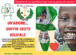 “Un’azione… Doppio gesto solidale”: acquistando un uovo di Pasqua si contribuisce al progetto dell’Opera Don Bonifacio ‘Azione Verde’ in Nigeria