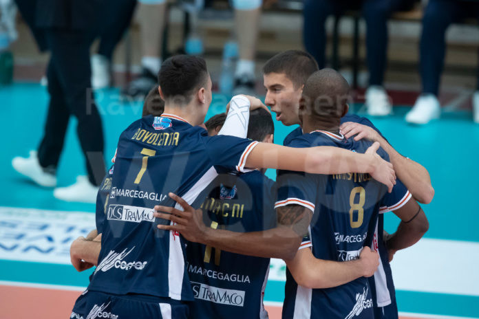 VOLLEY PALLAVOLO. Consar RCM Ravenna - Conad Reggio Emilia 3-1.