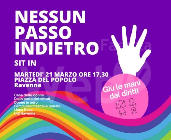 nessun passo indietro - sit in