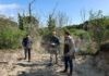 Sopralluogo per la progettazione del ripristino dell’area disboscata abusivamente a Marina Romea