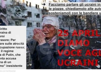 Lettera Aperta: “Dare spazio alla comunità ucraina nelle celebrazioni del 25 Aprile”