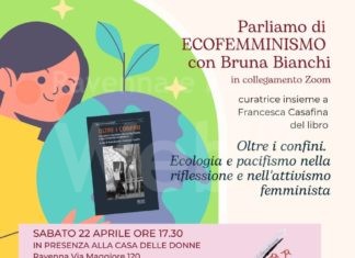 Incontro online con Bruna Bianchi alla Casa delle Donne su ecologia, pacifismo, ecofemminismo