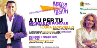 Domani a Palazzo Rasponi una doppia intervista tra il sindaco Michele de Pascale e la giornalista di Sky Tg24 Ilaria Iacoviello