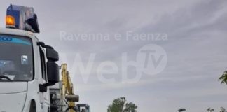 Alluvione, Alfonsine: Acque alluvionali sulla sede stradale. Divieto di accesso ai curiosi